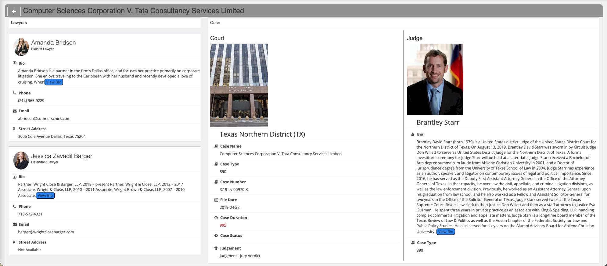 Case View screenshot
