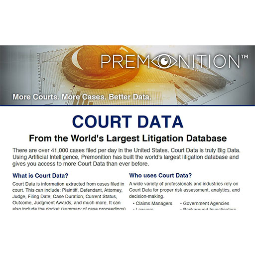 Premonition Big Data Analytics