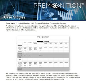 Premonition Case Studies