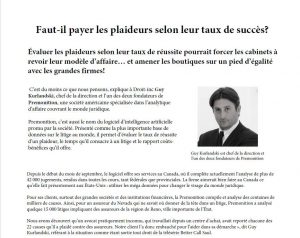 Should I pay the litigants according to their success rate? (French)
